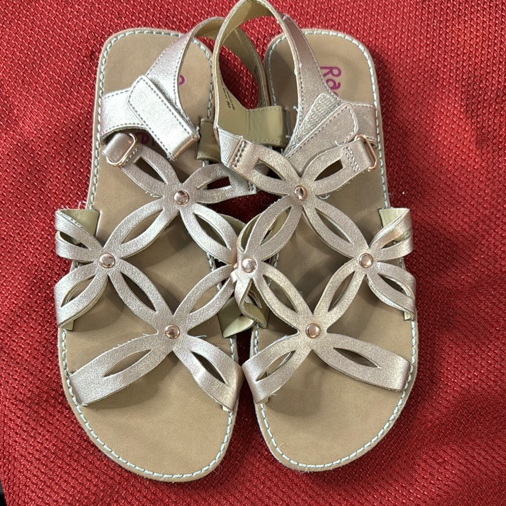 Gold Strappy Sandals